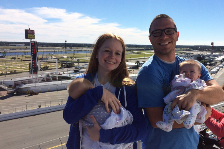 Family at the Daytona International Speedway