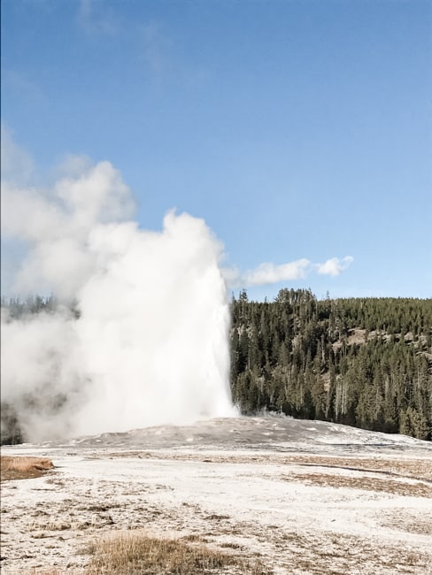 A must see during a Yellowstone vacation - Old Faithful