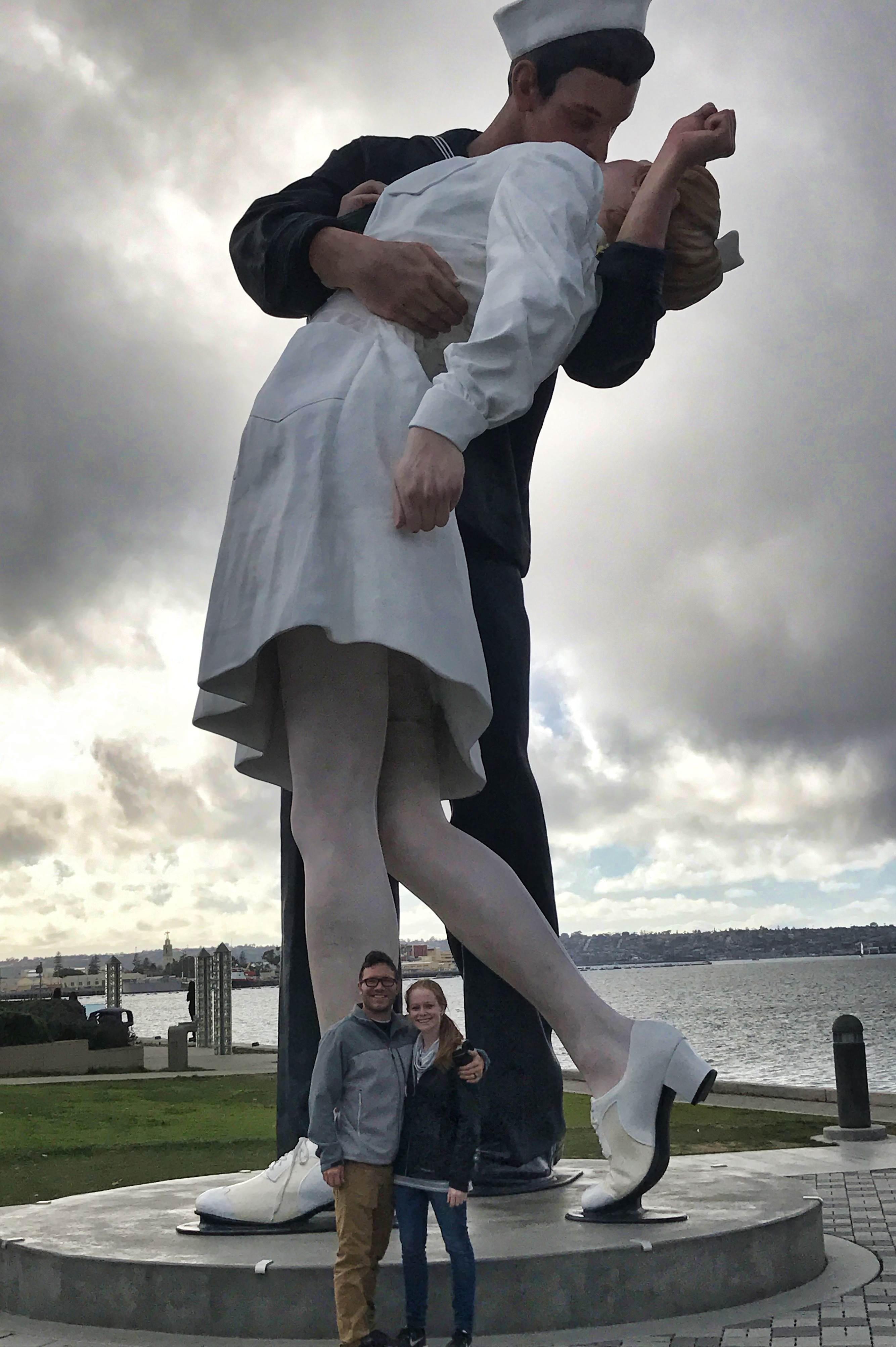 The Unconditional Surrender Statue in San Diego
