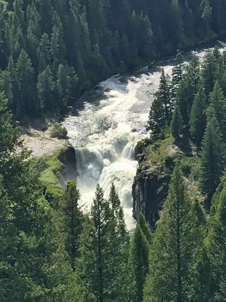 Lower Mesa Falls along the Mesa Falls Scenic Byway