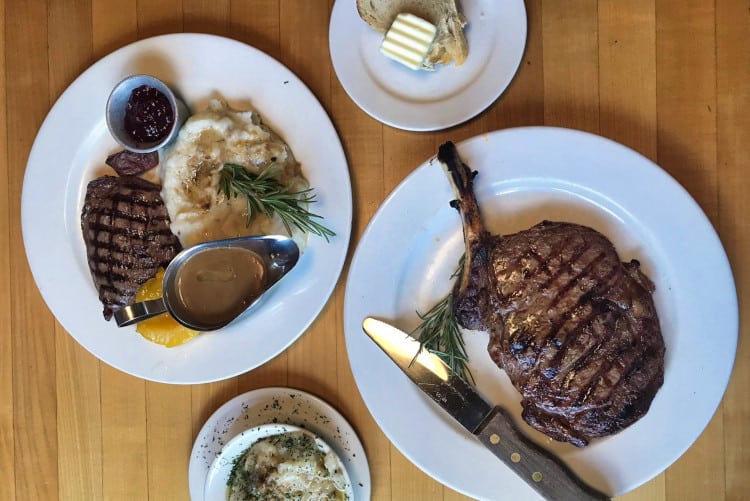 Eating at Grub Steakhouse is one of the fun things to do in Park City