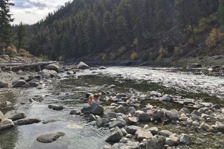 Sunbeam Hotsprings - one of the fun things to do in Stanley Idaho