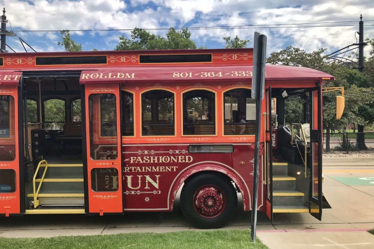 SLC Trolley is a great stop in Salt Lake with toddlers