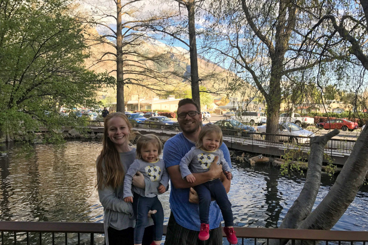 My family at the Duck Pond in Utah