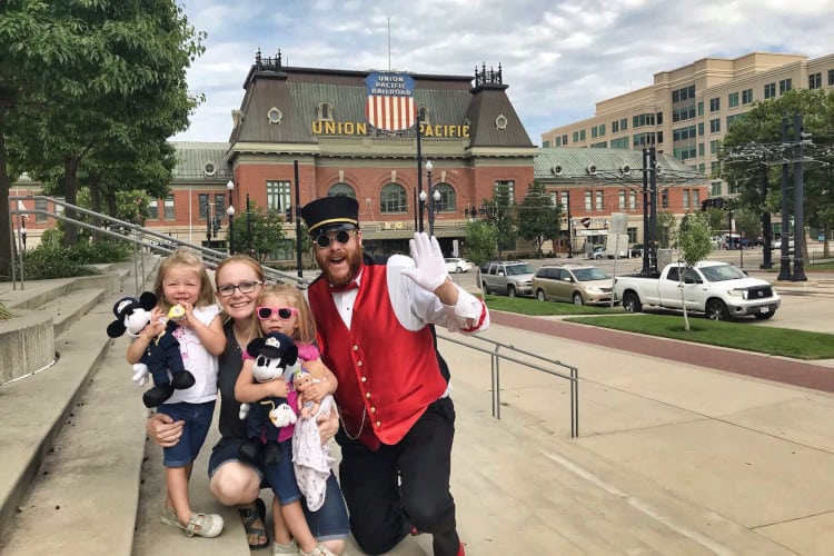 My family on the Salt Lake Trolley tour.