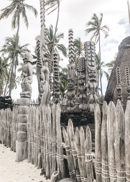Display at a national monument in Hawaii