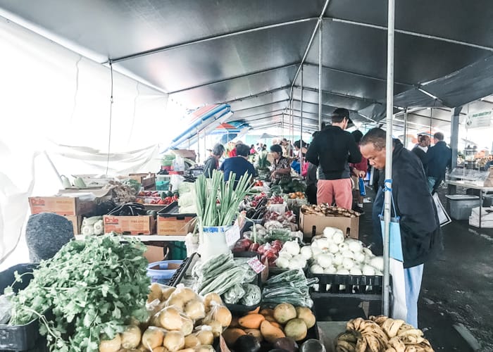 Farmers market in Hilo, Hawaii
