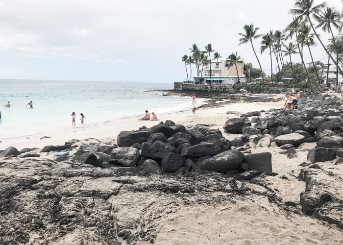 Magic Sands beach is one of the best things to do on the Big Island in Hawaii near Kona