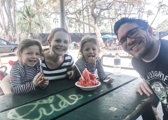 Shaved ice in Hawaii