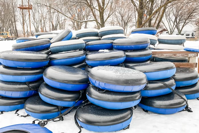 The tubing hill at the Gateway Park in Eagle Idaho