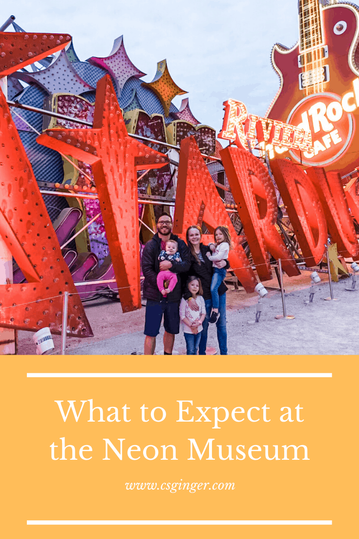 Family Enjoying the Neon Museum Vegas