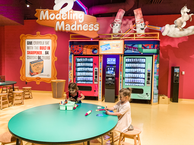 The Crayola Experience is one of many fun indoor activities in Phoenix for families.