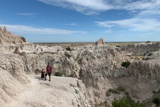The Notch Trail is the most famous Badlands hiking trail.