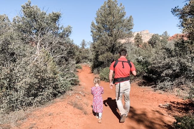 The trail leading to the Birthing Cave