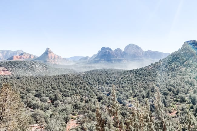 The view from the birthing cave in Sedona