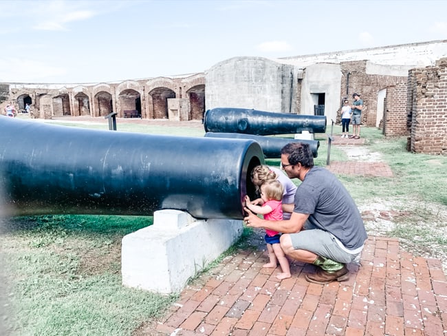 There are lots of cool artifacts to see when touring fort sumter