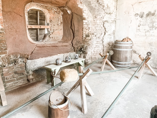 There are lots of cool artifacts to see when touring Fort Sumter