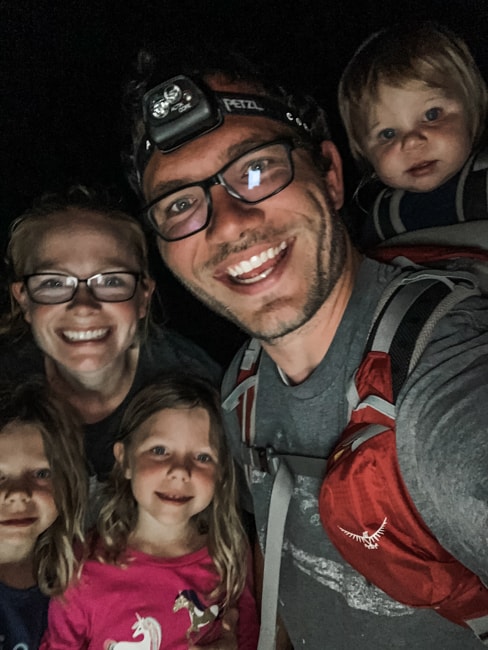 Family hunting for Ghost Crabs in Outer Banks