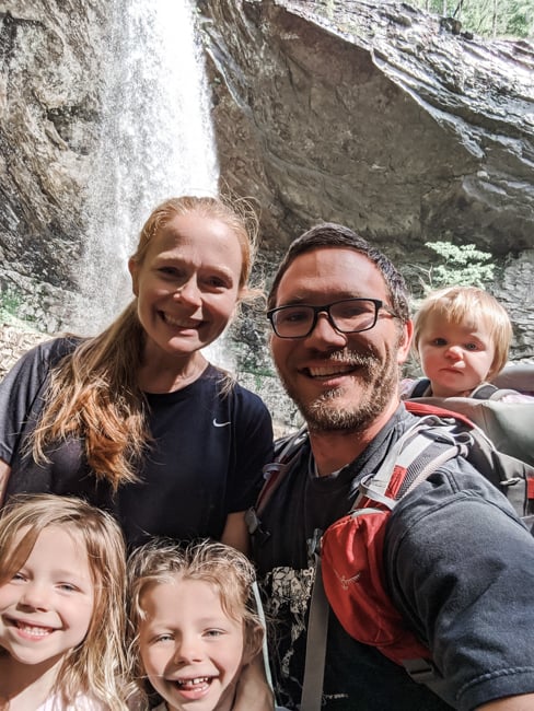 Family at Ozone Falls