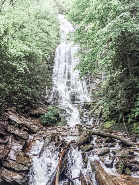 Mingo Falls is one of the best hikes in the Smokies
