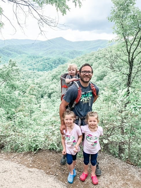 Family enjoying the best hikes in the Smokies