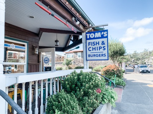 Tom's Fish and Chips in Cannon Beach Oregon