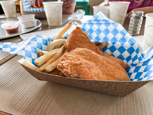 Eating fish and chips at Surfbird is one of the best things to do in Cannon Beach.