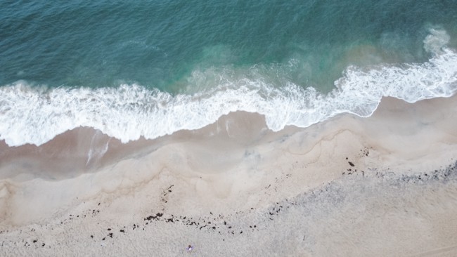 Aerial view of Outer Banks Beach