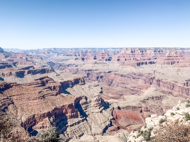 Scenic view of the Grand Canyon