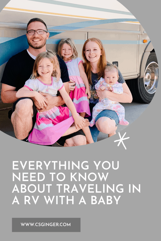 living in a travel trailer with a baby