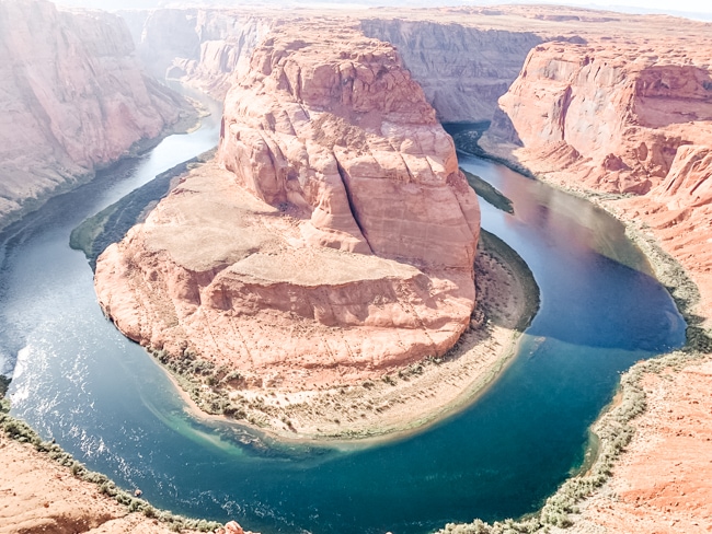 The Horseshoe Bend in Page Arizona is beautiful