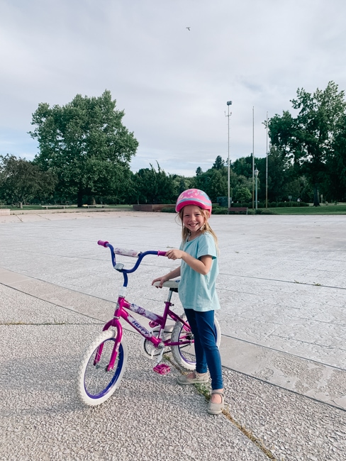 Riding bikes in Julia Davis Park in Boise is a lot of fun