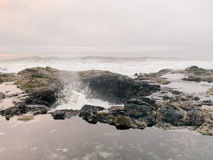 Thor's Well in Cape Perpetua is a great stop on an Oregon Coast road trip