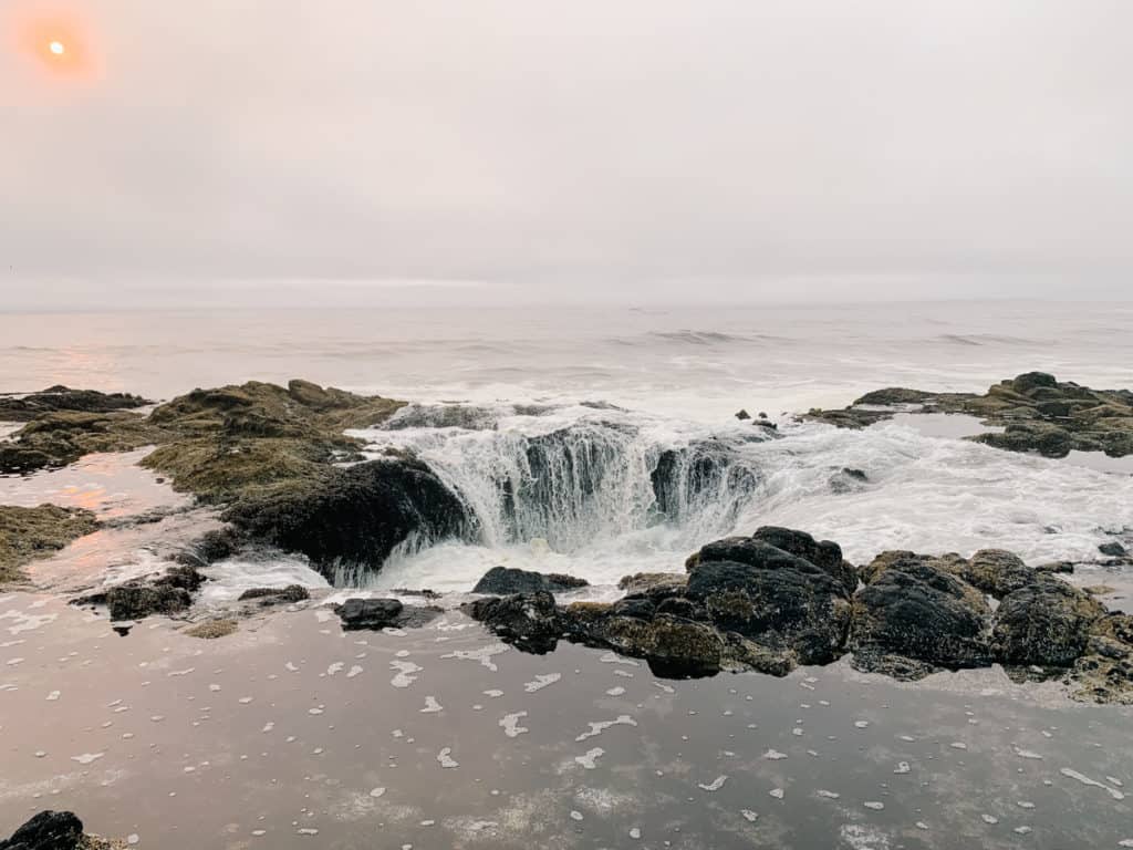 Thors Well Oregon Map Everything You Need To Know About Visiting Thor's Well In Oregon - Cs  Ginger Travel