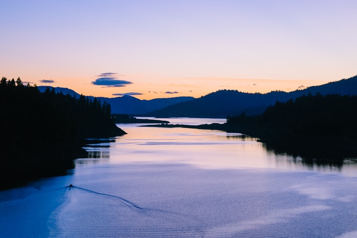 The Rogue River near Gold Beach Oregon