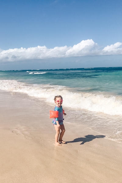 The water at Flamenco Beach is very calm making it a great beach for families