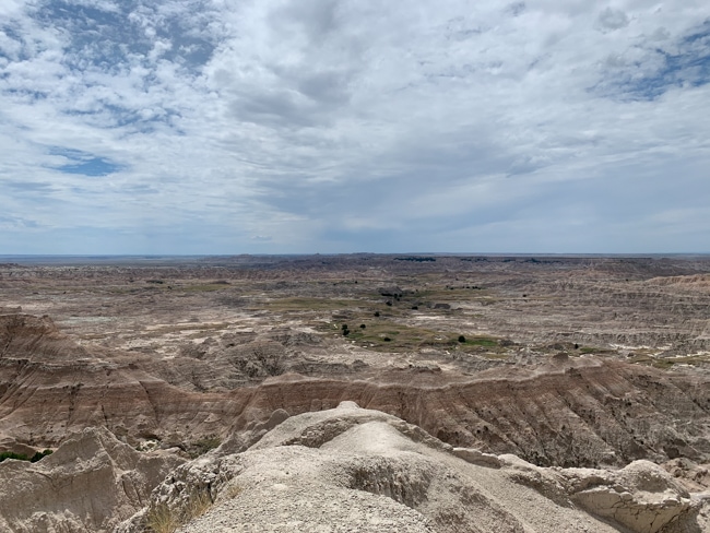 There are wonderful Badlands hiking trails.