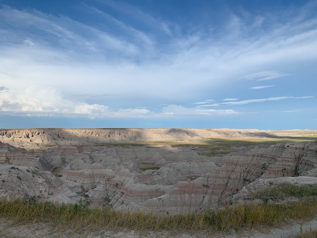 Backpacking is a great way to explore the Badlands hiking area