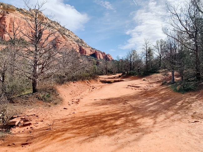 There is a 4x4 road leading to the Devil's Bridge Trailhead