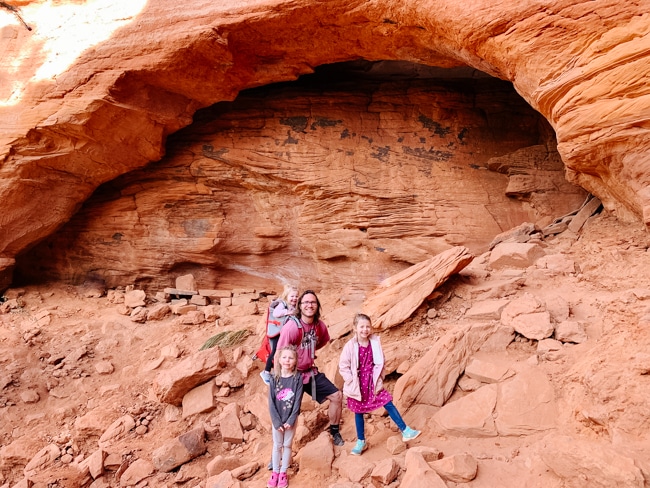 Hiking in Sedona outside Soldier Pass Cave