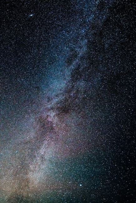 Night sky showing the Milky Way