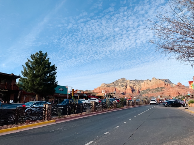 Uptown Sedona shopping area