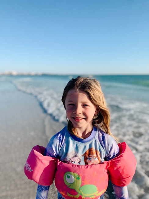 There are lots of beautiful beaches in Florida with clear water.