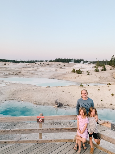 Touring the geothermal features is one of the fun things to do during the best time to visit Yellowstone National Park.