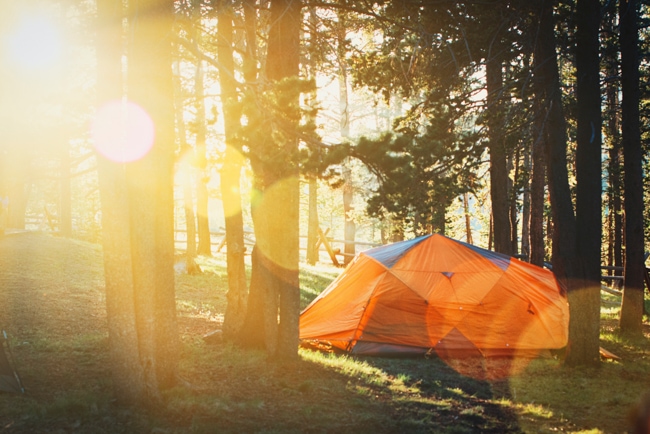 Camping is a great alternative to where to stay at Yellowstone National Park