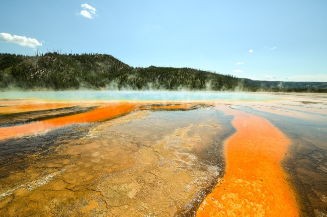 The view from the Grand Prismatic Spring Overlook is amazing