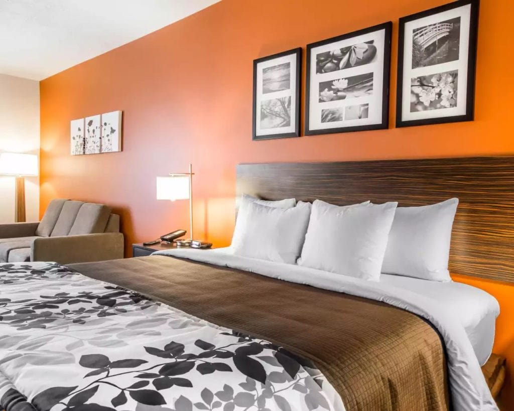 Hotel room at Sleep Inn & Suites