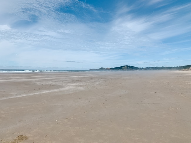 Playing at Nye Beach is one of our favorite things to do in Newport, Oregon
