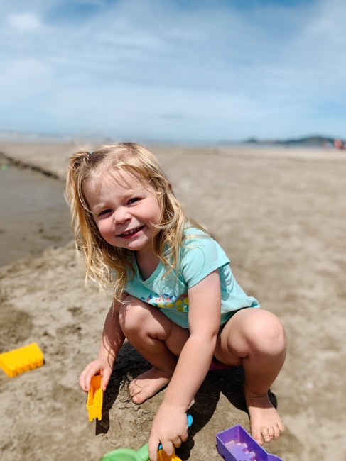 Enjoying the things to do in Newport, Oregon at Beverly Beach