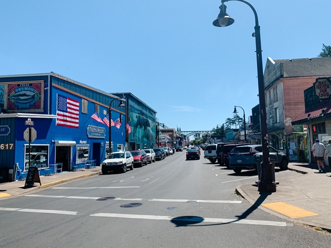 Historic Bayfront in Newport, Oregon